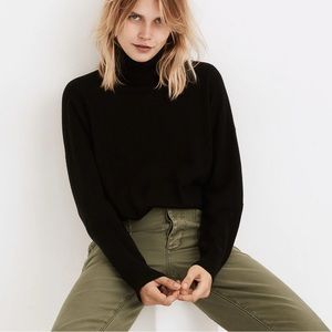 Madewell | brookhaven turtleneck sweater in black